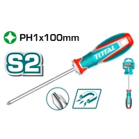 Destornillador Phillips PH1 100 mm con Punta Magnética S2