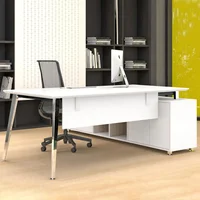 Escritorio Gerencial Con Credenza En Estructura Vla 180X75X160 Cm