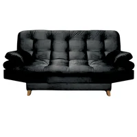 Sofá Cama Magic 180X120X40 Negro 3 Puestos
