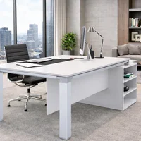 Escritorio Gerencial Con Credenza En Estructura Tt 180X75X160 Cm