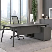 Escritorio Gerencial Con Credenza En Estructura Vli 180X75X160 Cm