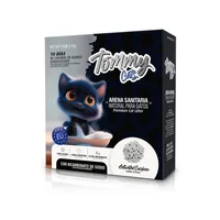 Arena sanitaria para gato aglomerante absorbente bentonita tommy cat carbón act 5kg