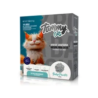 Arena sanitaria para gato aglomerante absorbente bentonita tommy cats baby powder 5kg