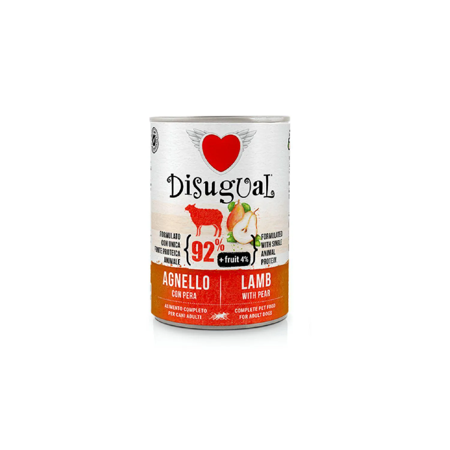 Disugual Dog Fruit Cordero Y Pera Lata Por 400