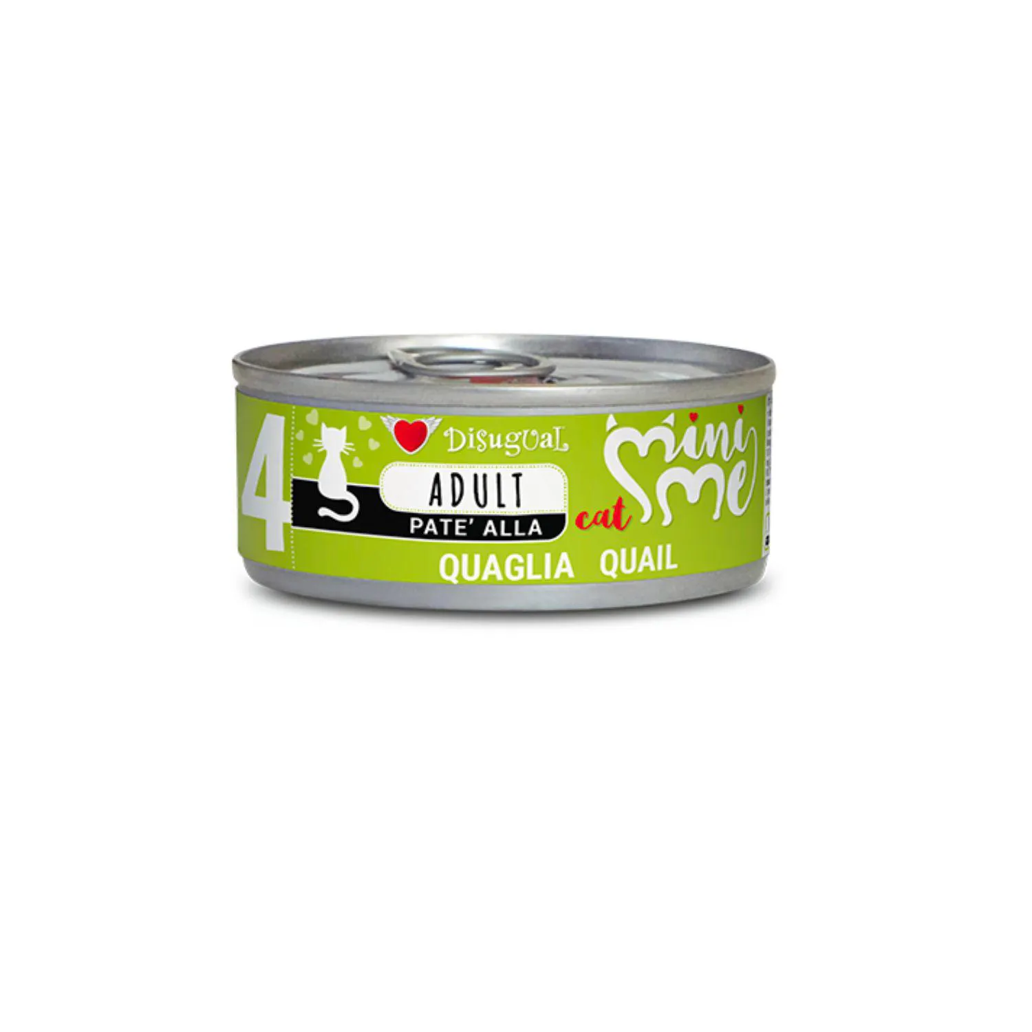 Disugual Cat Mini Me N4 Codorniz Lata Por 85 Gr