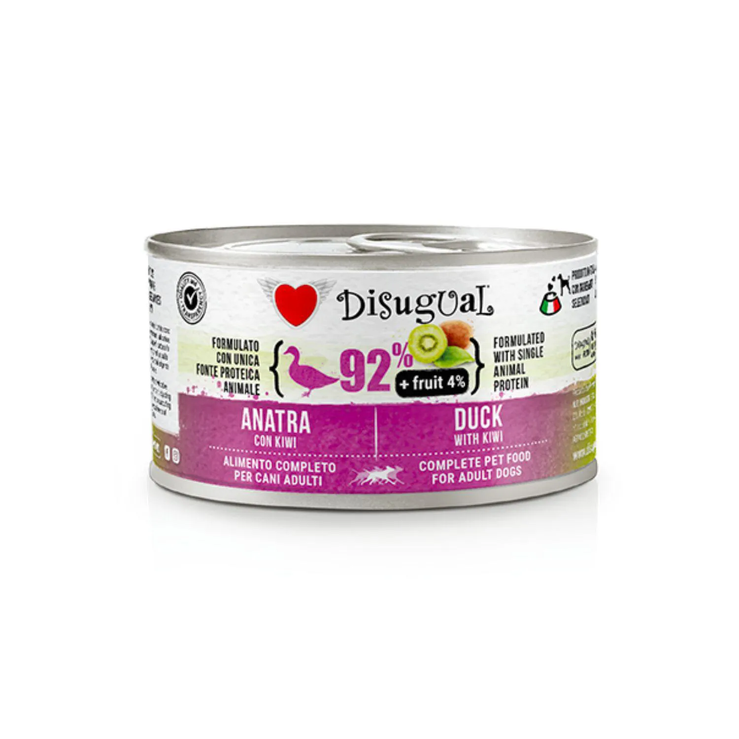 Disugual Dog Fruit Pato Y Kiwi Lata Por 150 Gr