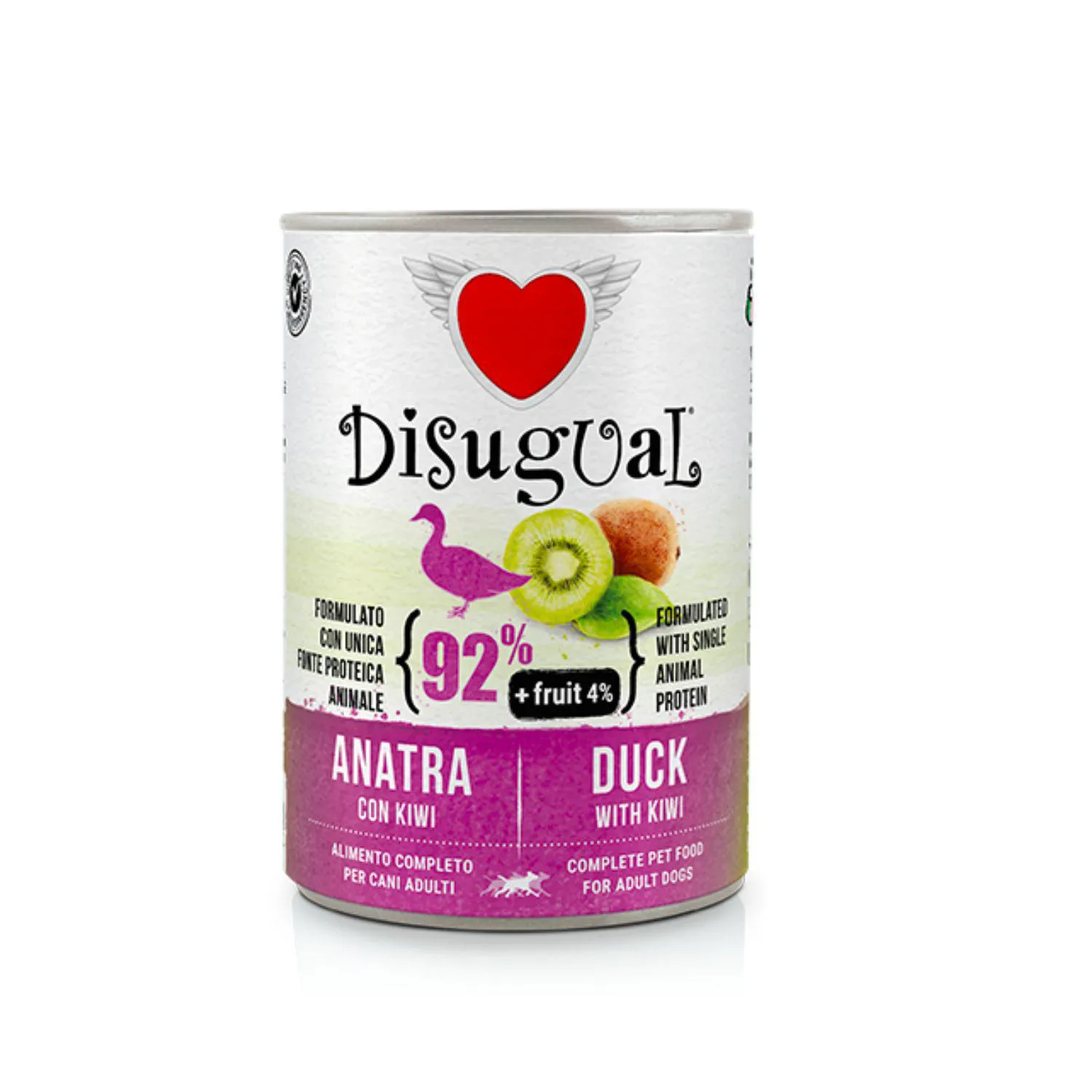 Disugual Dog Fruit Pato Y Kiwi Lata Por 400 Gr