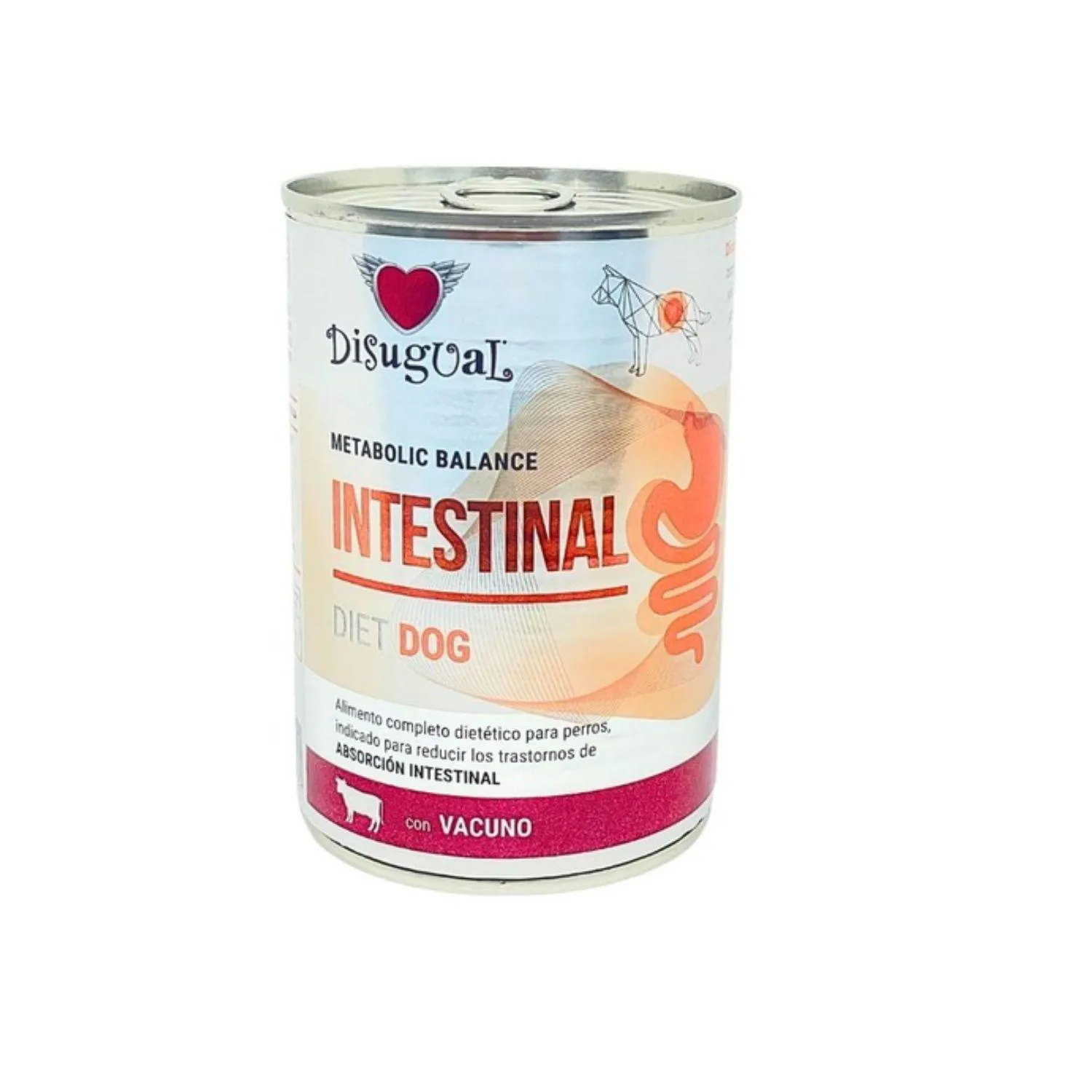 Disugual Dog Intestinal Diet Carne Lata Por 400