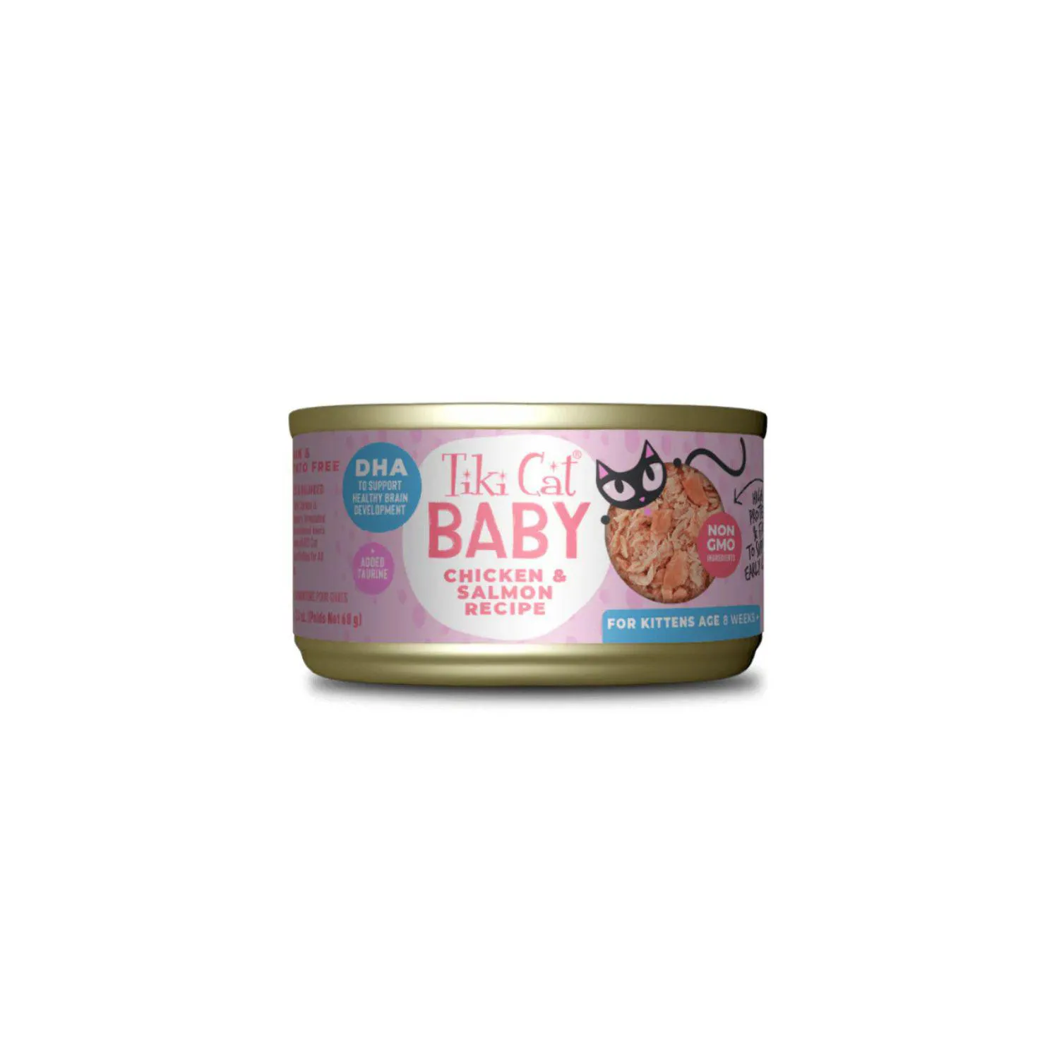 Tiki Cat Baby Pollo Y Salmon 68 Gr Lata