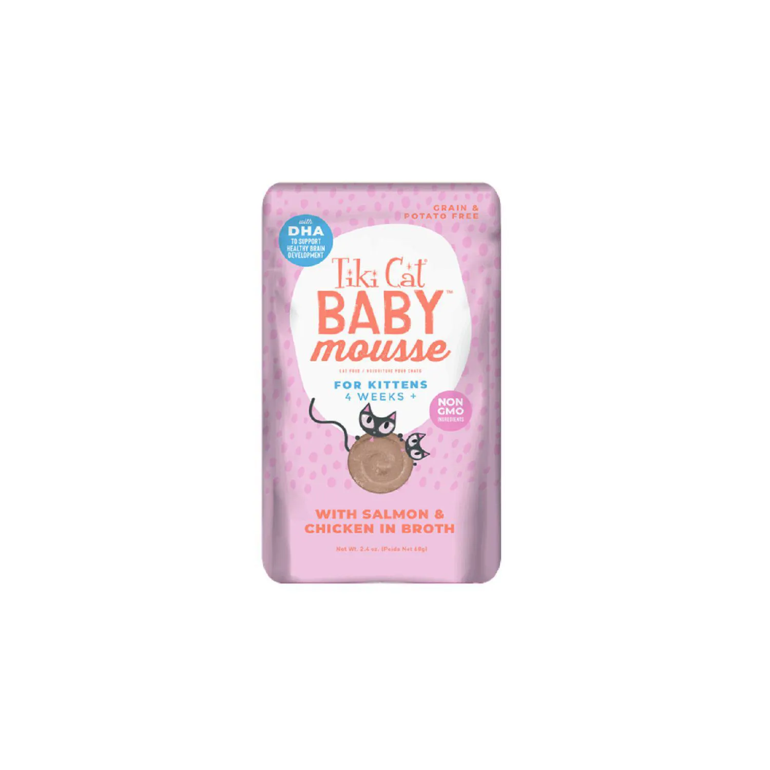 Tiki Cat Baby Mousse Salmon 80 Gr Pouch