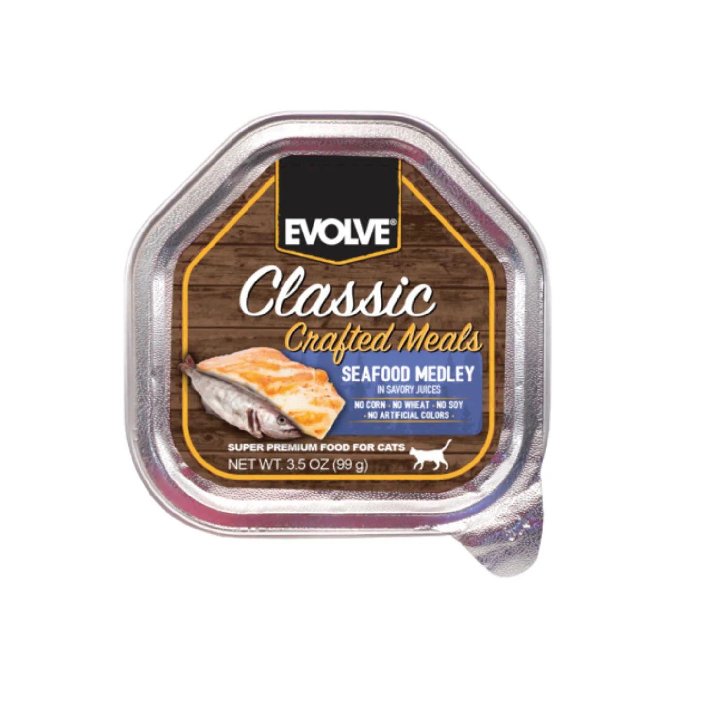 Evolve Cat Classic Bandeja Crafted Meals Seafoo