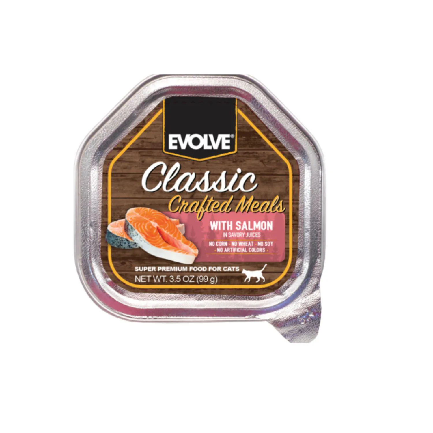 Evolve Cat Classic Bandeja Crafted Meals Salmon