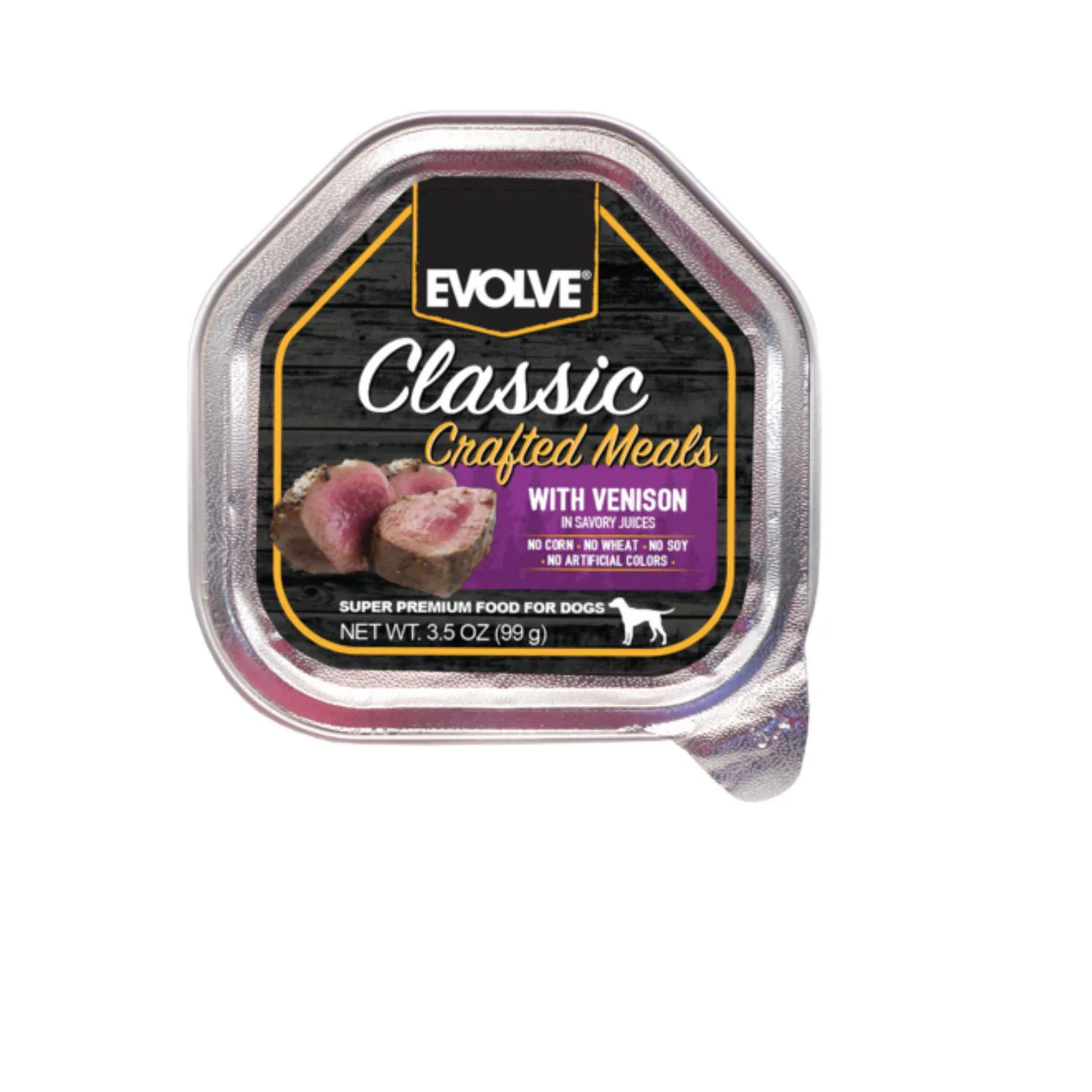 Evolve Dog Classic Bandeja Crafted Meals Venado