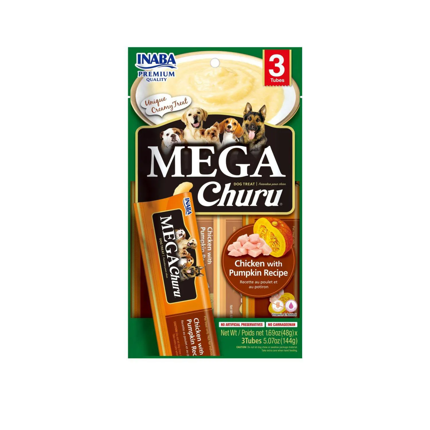 Inaba Dog Snack Mega Churu 3 Piezas Pollo Y Cal