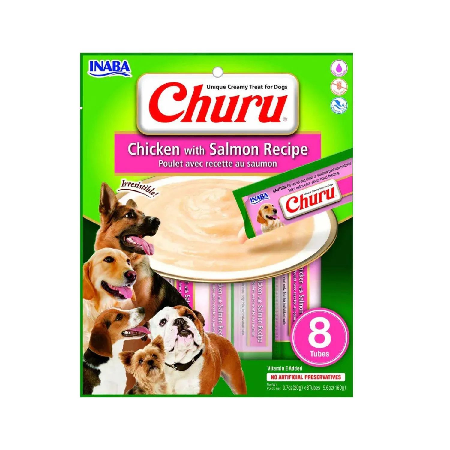 Inaba Dog Snack Churu 8 Piezas Chicken With Sal