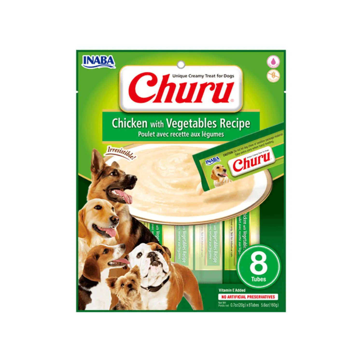 Inaba Dog Snack Churu 8 Piezas Chicken With Veg