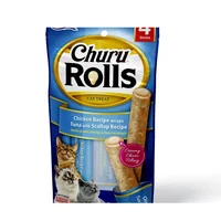 Inaba Cat Snack Churu Rolls 4p Chicken Recipe