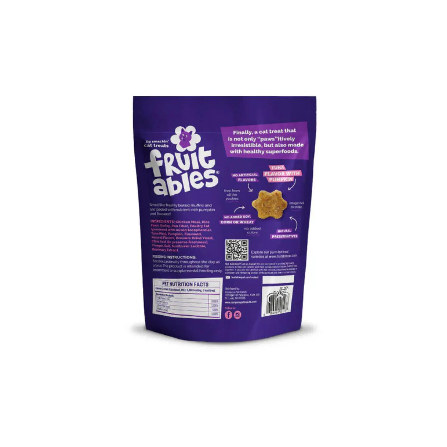 Fruitables Cat Snack Atun Y Calabaza 70gr