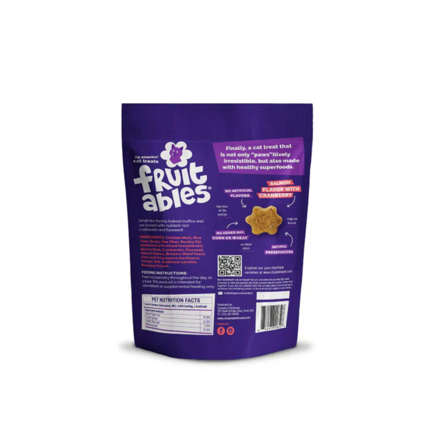 Fruitables Cat Snack Salmon Y Arandanos 70gr