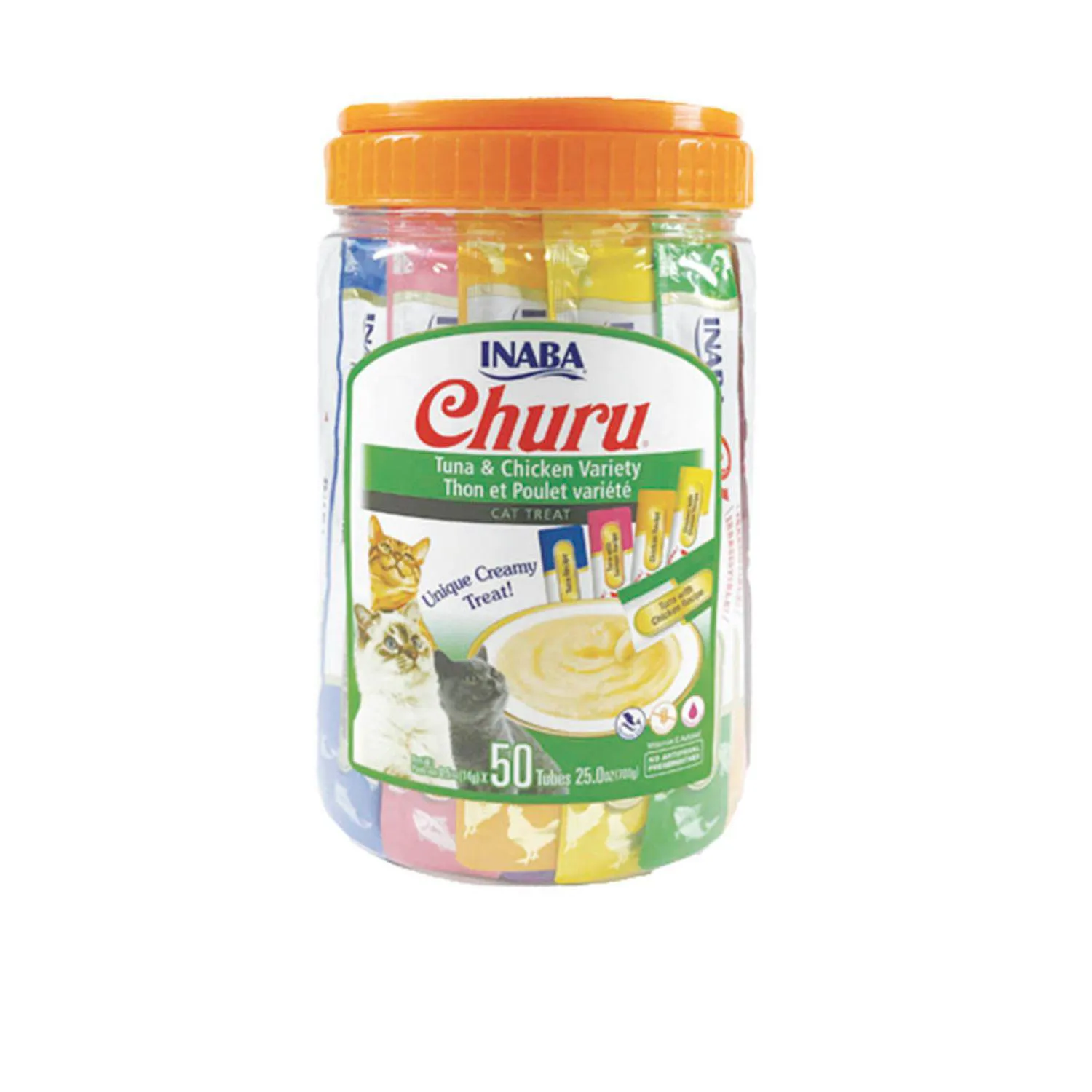 Inaba Cat Snack Churu 50 Piezas Tuna Chicken