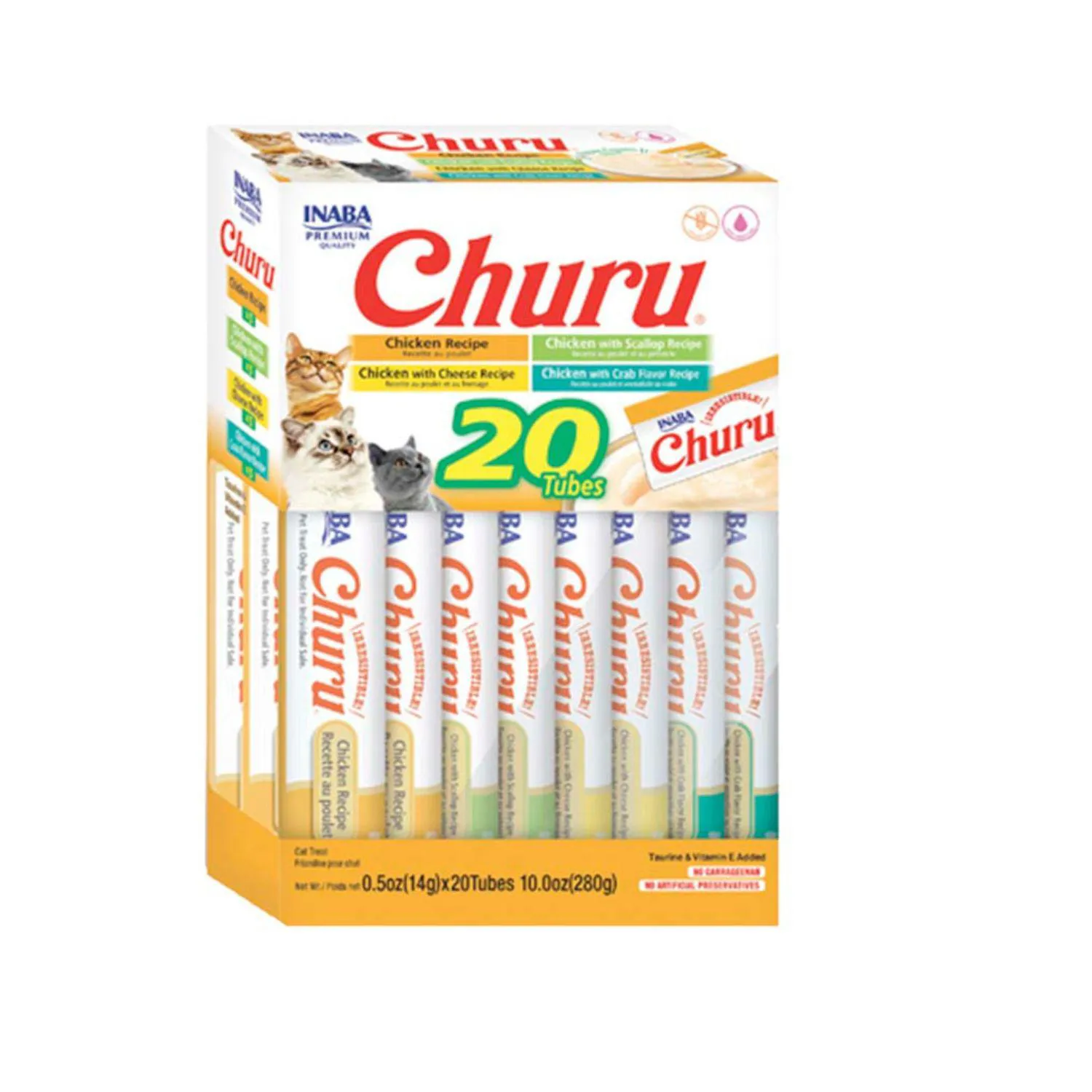 Inaba Cat Snack Churu Caja 20 Piezas Variedad D