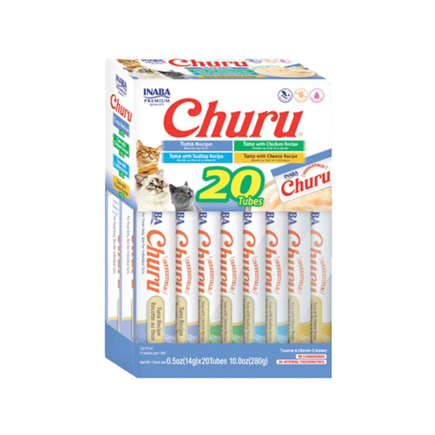 Inaba Cat Snack Churu Caja 20 Piezas Variedad