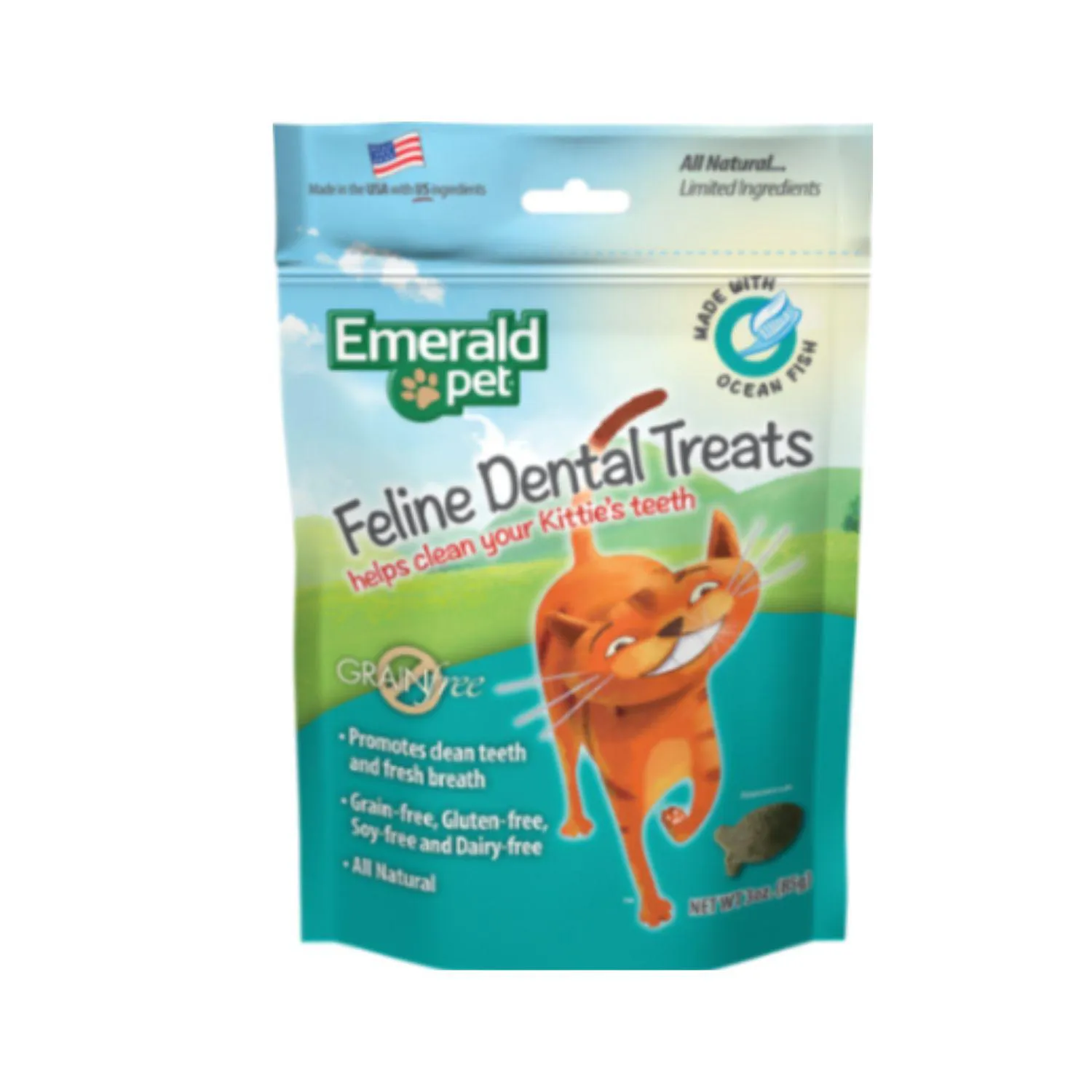 Emerald Pet Cat Snack Dental Pescado Oceanico