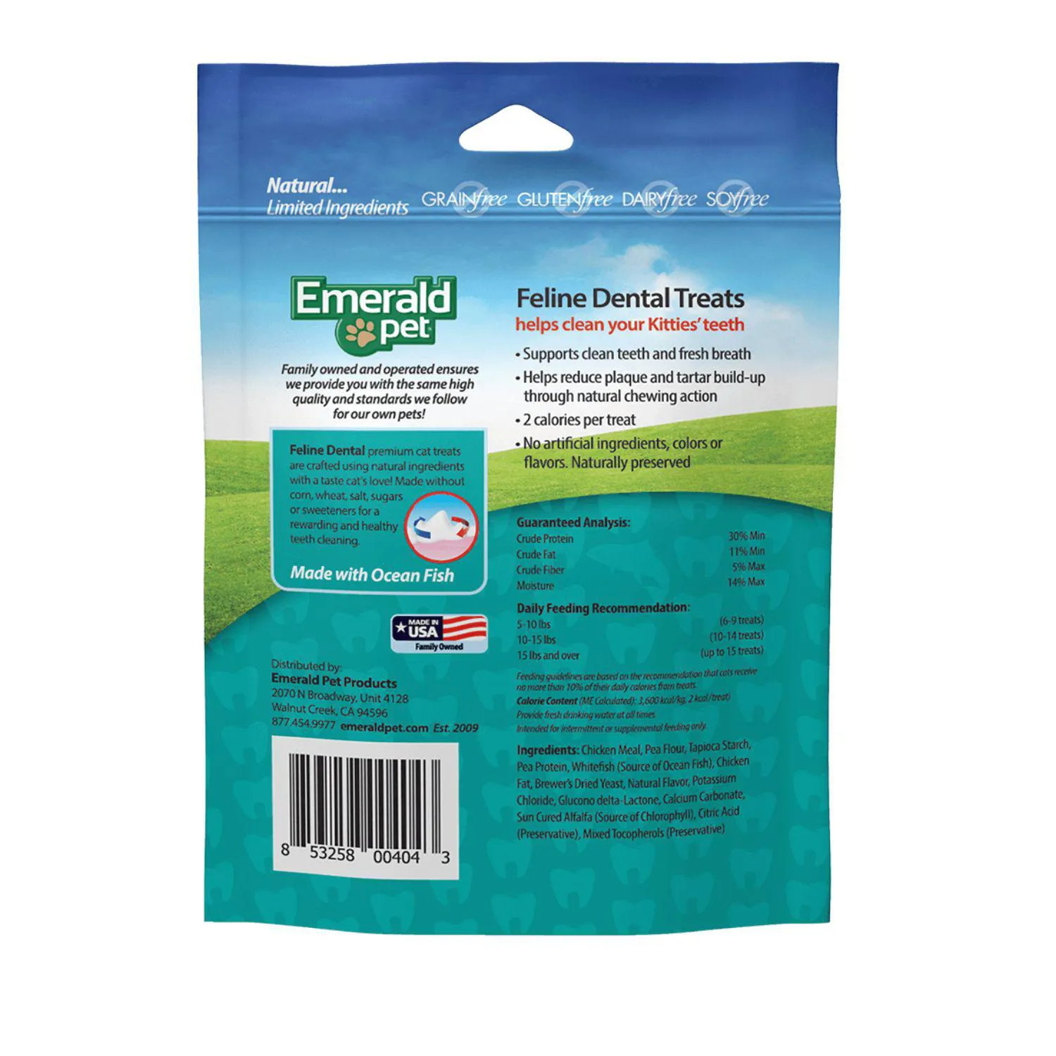 Emerald Pet Cat Snack Dental Pescado Oceanico