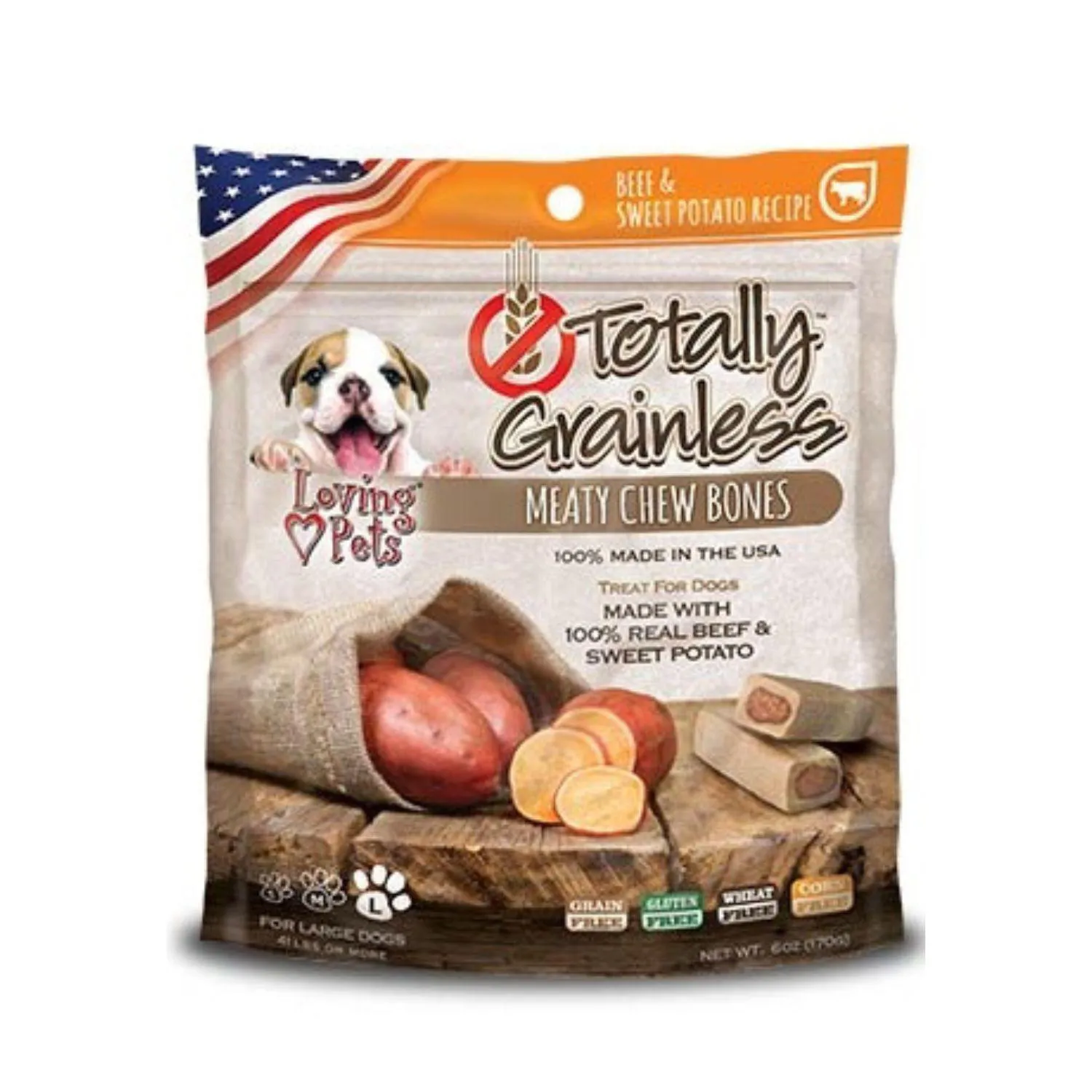 Totally Grainless Dog Snack Hueso Carne Y Pap D