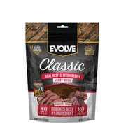 Evolve Dog Snack Classic Jerky Beef?Bison 12 Oz