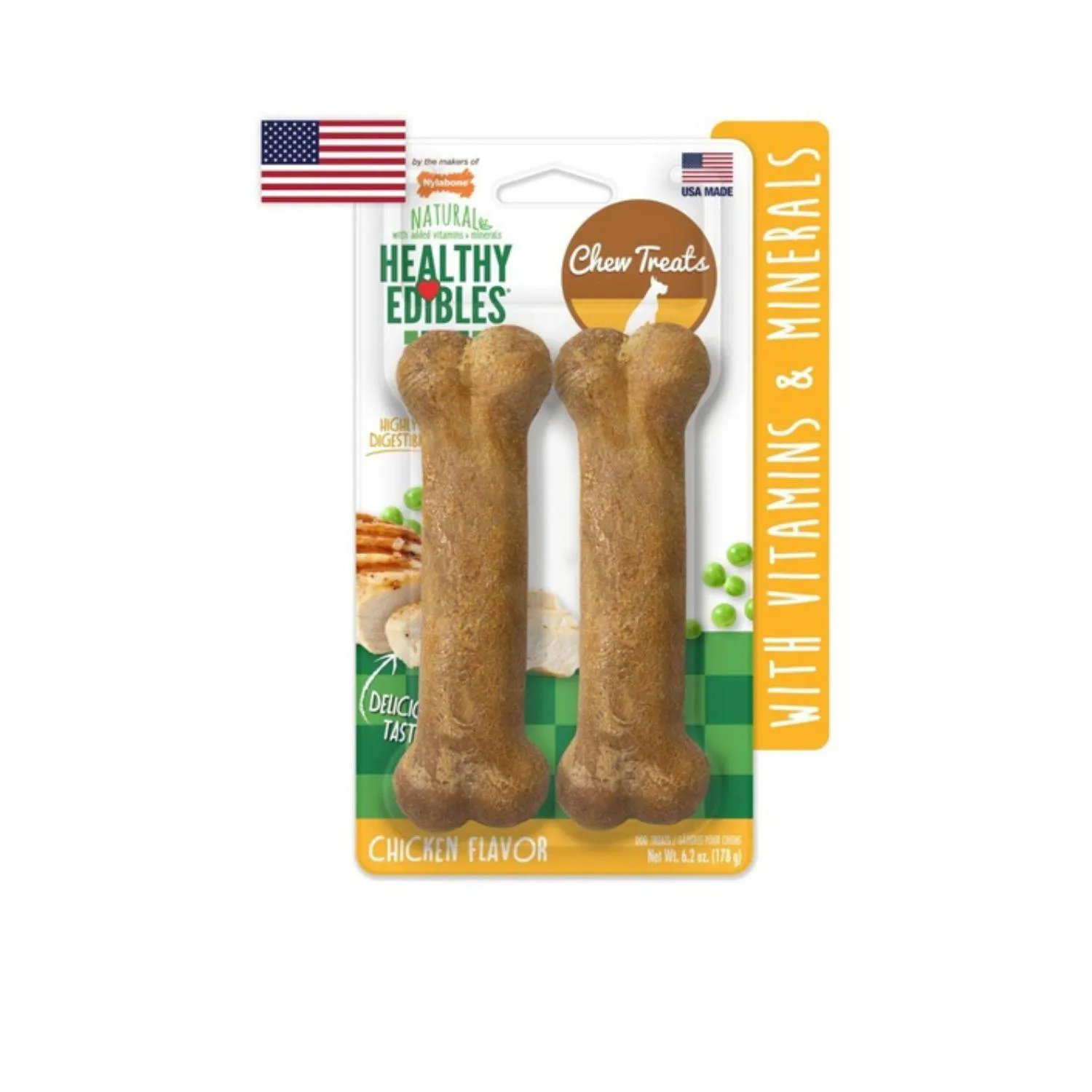 Nylabone He Dog Snack Longerlasting Chicken 2un