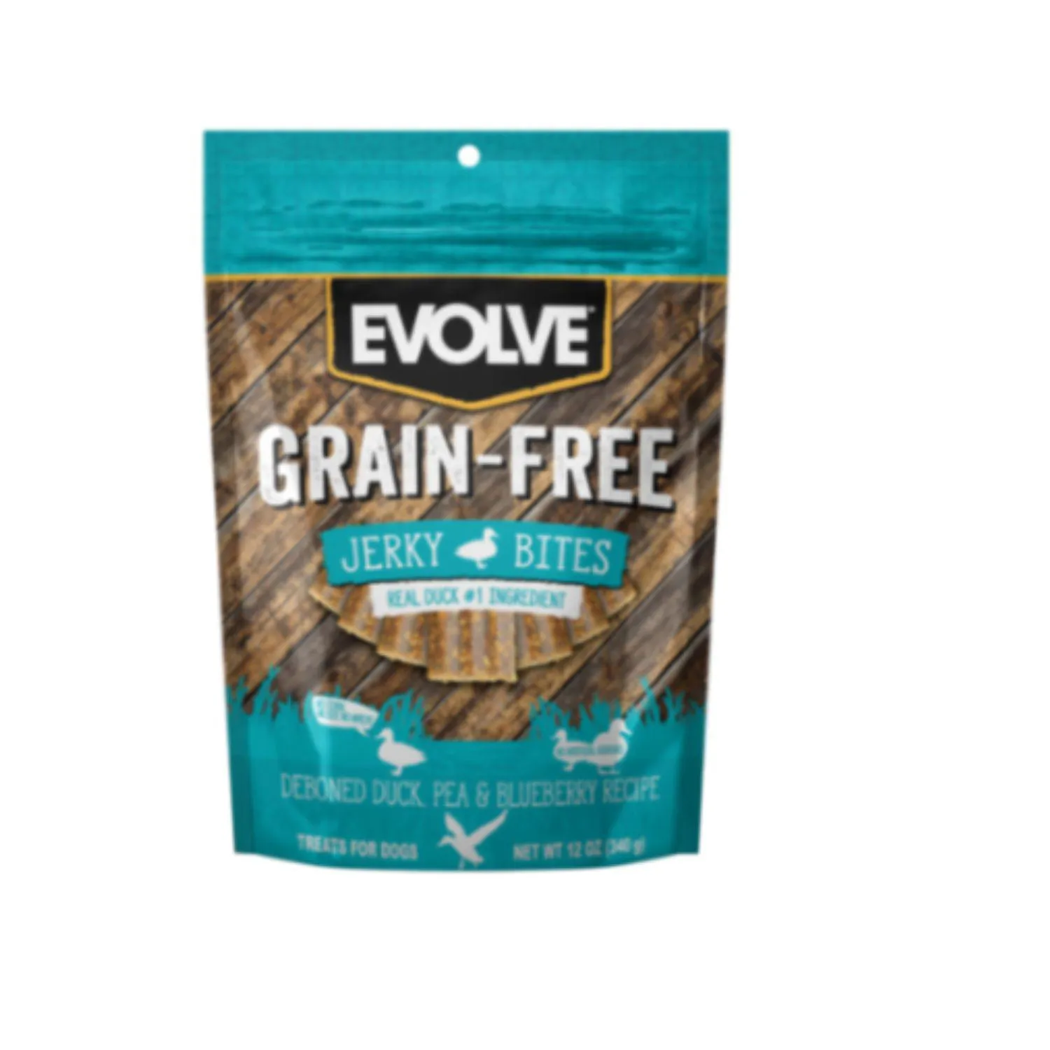 Evolve Dog Snack Grain Free Jerky Duck Pato 12