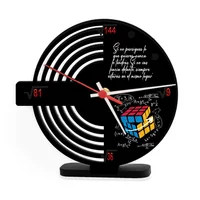 Reloj de Mesa Esco-rubik Diá 21cm Negro