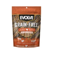 Evolve Dog Snack Grain Free Jerky Turkey Pavo12