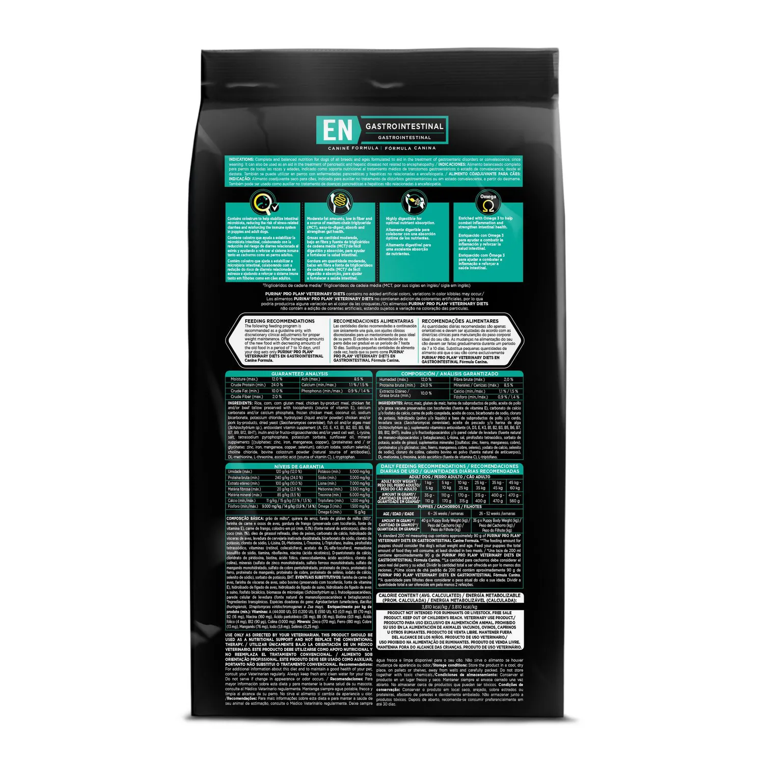Comida Seca Para Perro Adulto Pro Plan Veterinary Diet Gastroenteric Canine 7.5kg 8