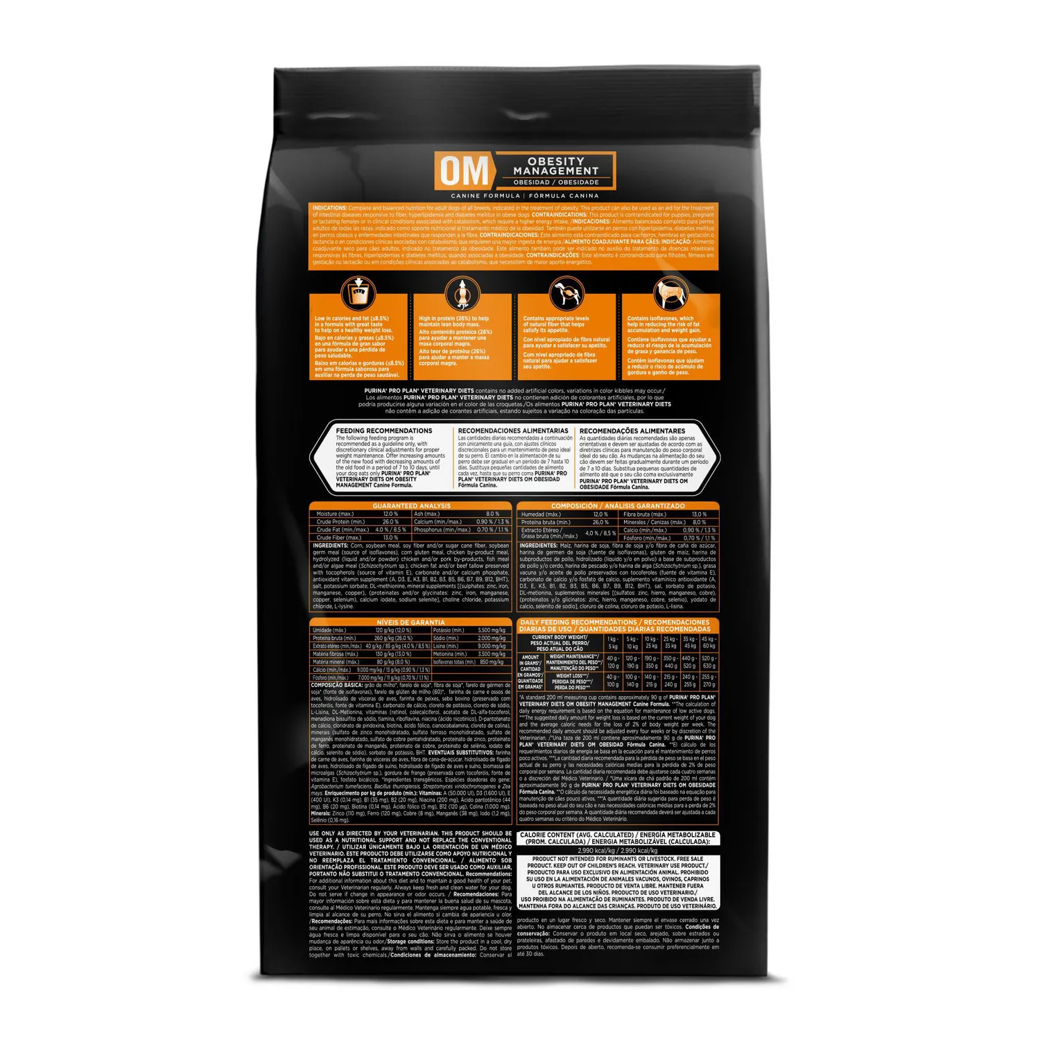 Comida Seca Para Perro Adulto Pro Plan Veterinary Diet Obesity Canine 7.56kg 3