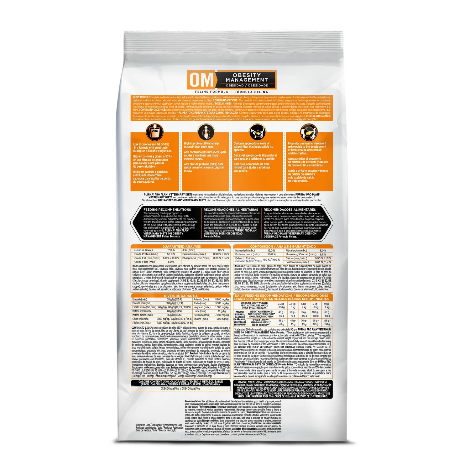 Comida Seca Para Gato Veterinaty Diet Overweight Management Feline 1.5kg 4