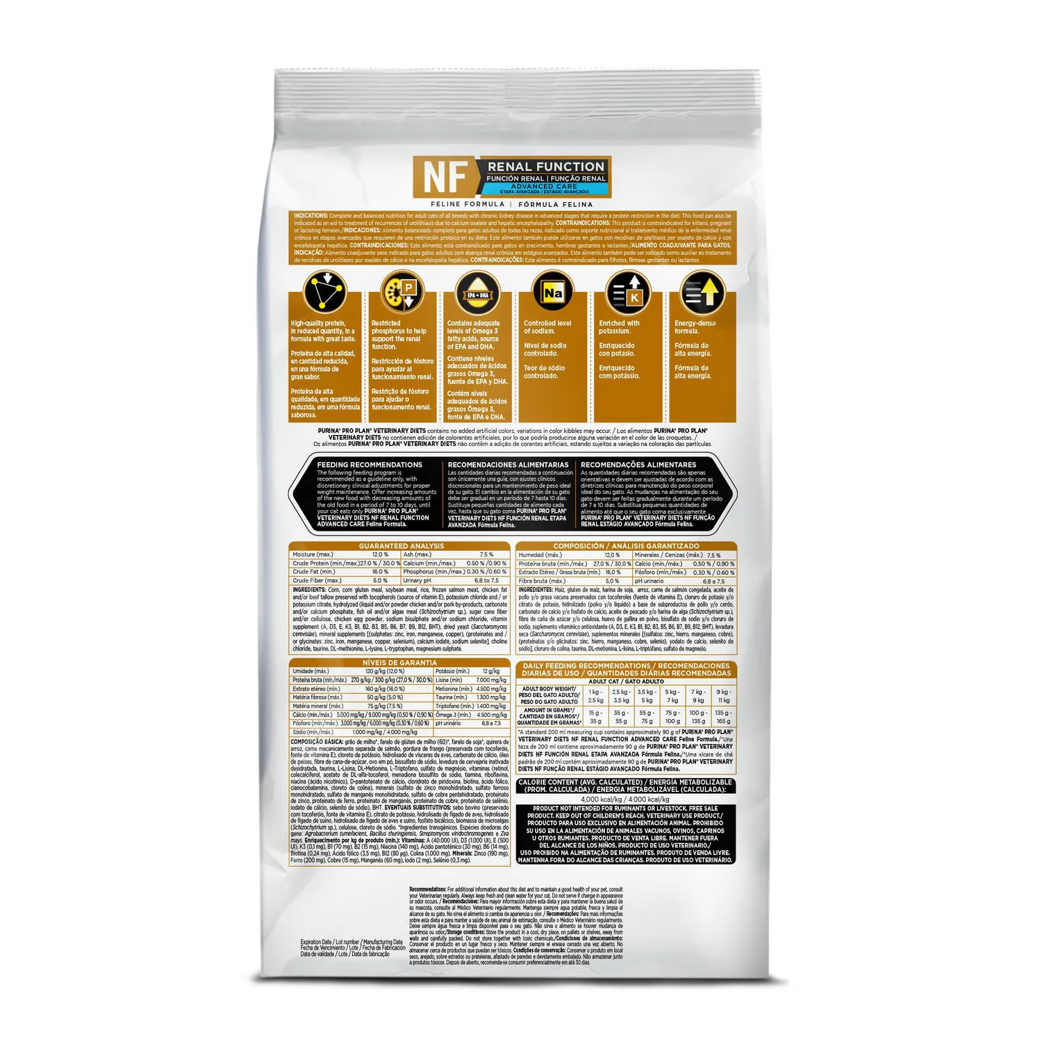 Comida Seca Para Gato Veterinaty Diet Kidney Function Advanced Care 1.5kg 3