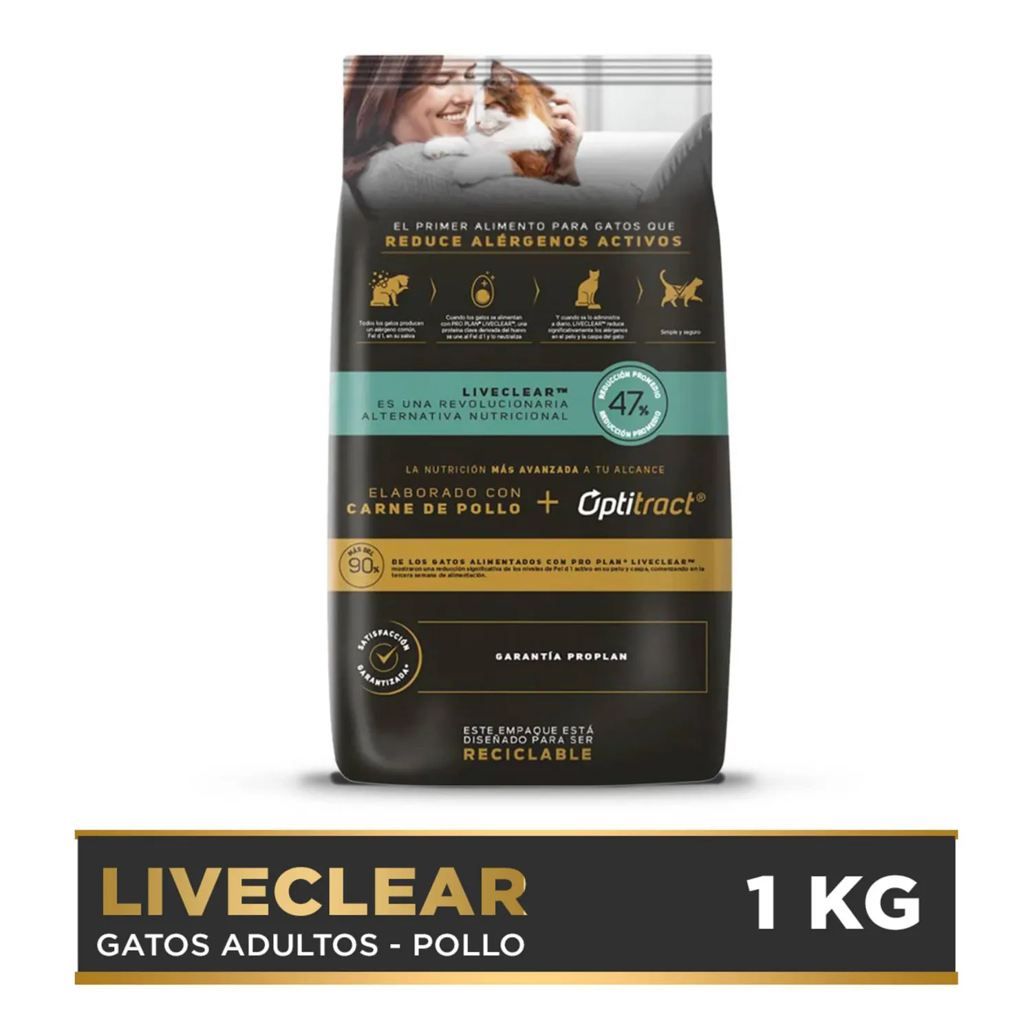 Comida Seca Para Gato Pro Plan Reductor Alérgenos 1kg