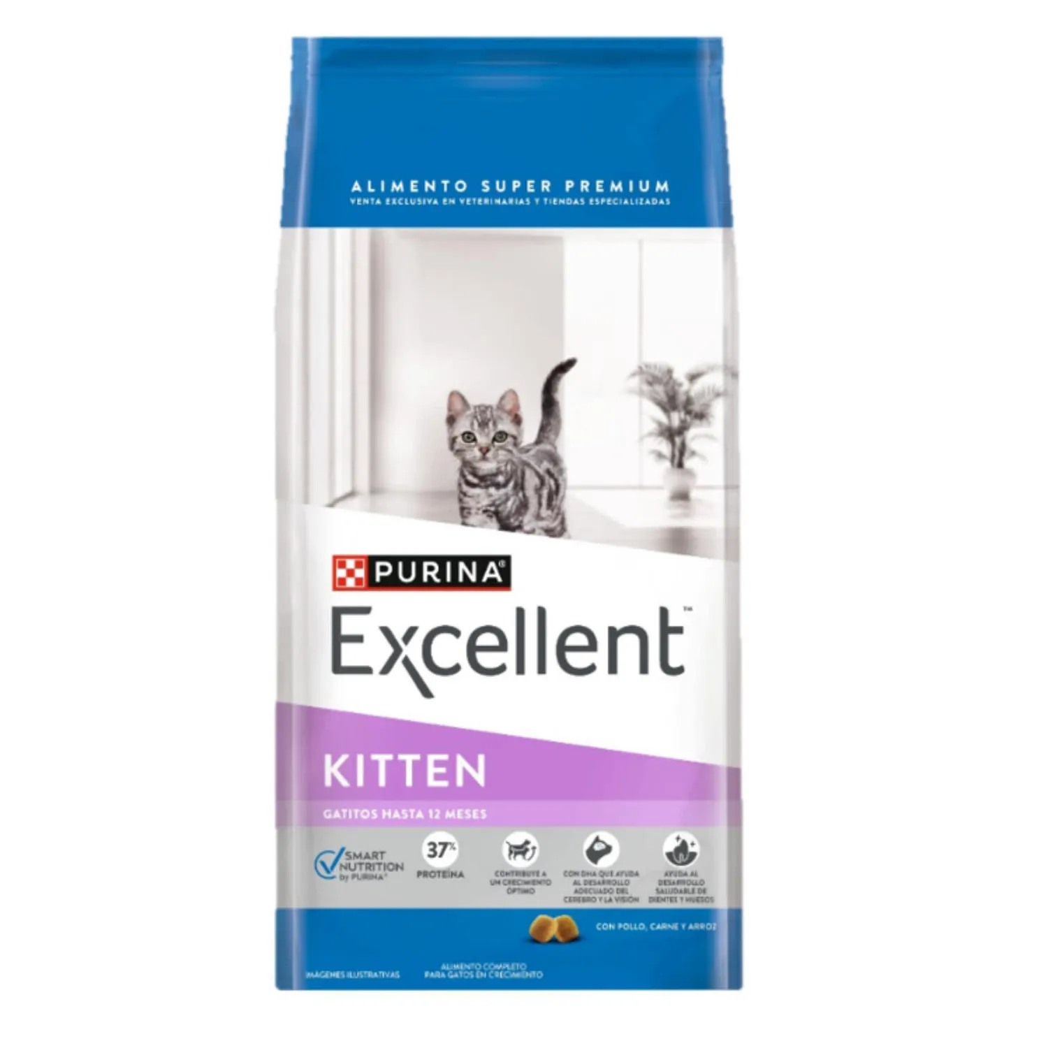 Comida Seca Para Gato Cachorro Excellent Sabor A Pollo 1kg