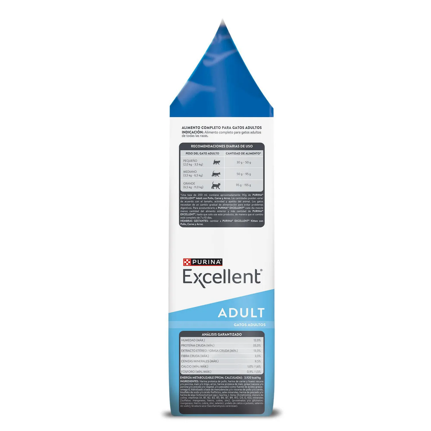 Comida Seca Para Gato Adulto Excellent Sabor A Pollo 3kg 3