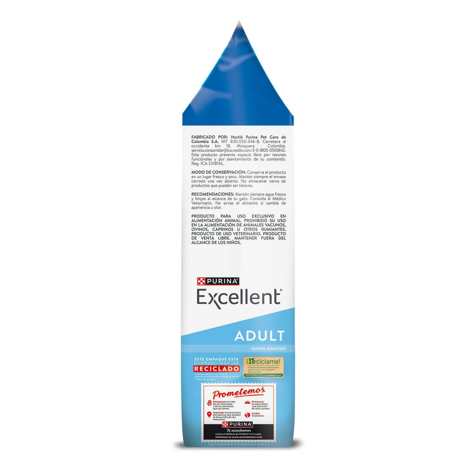 Comida Seca Para Gato Adulto Excellent Sabor A Pollo 3kg 4