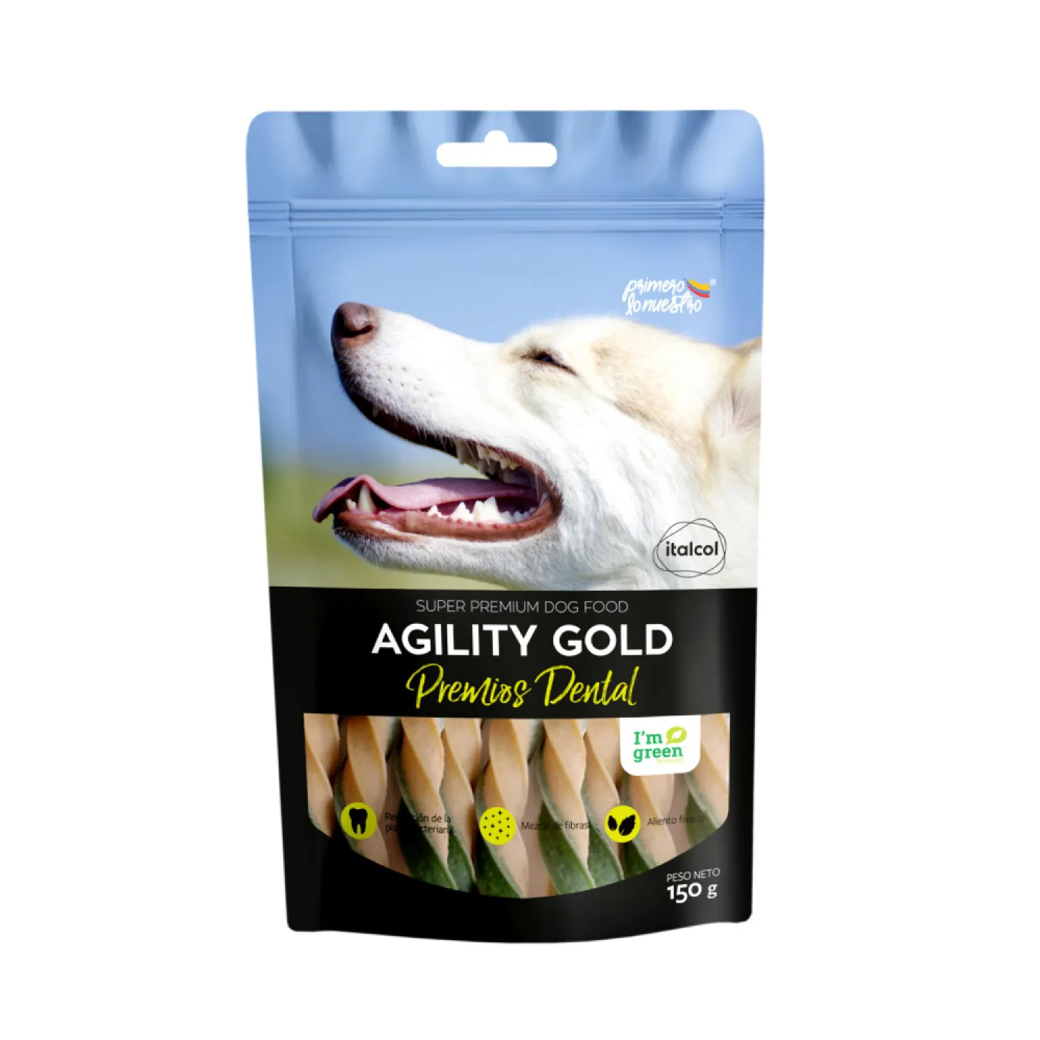 Snacks dentales para perro Agility Gold x150gr