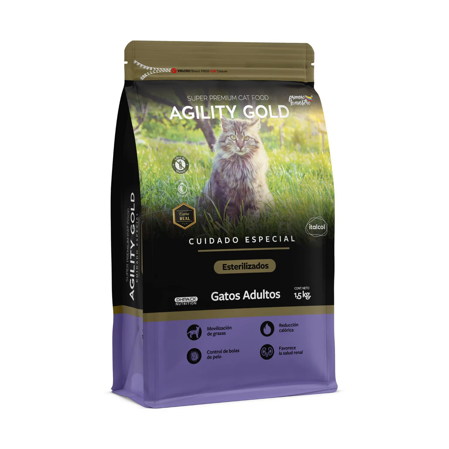 Comida Seca para Gato Agility Gold Cuidado Especial Esterilizados 1.5kg