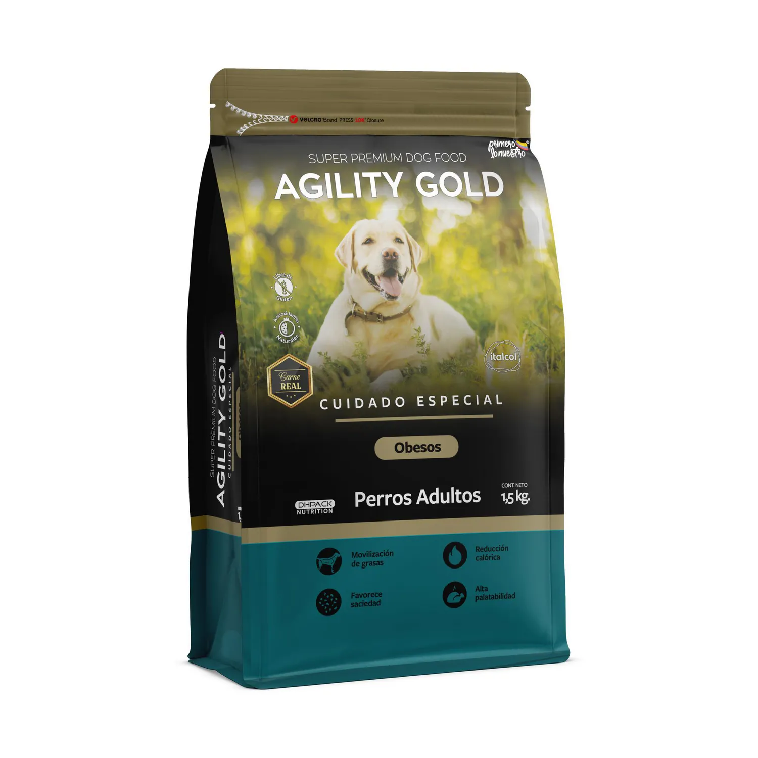 Comida Seca para Perro Agility Gold Cuidado Especial para Obesos 1.5kg