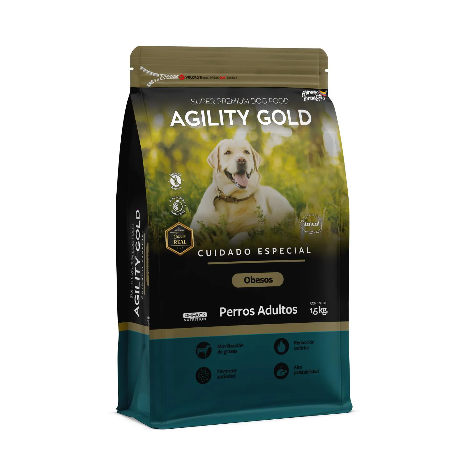 Comida Seca para Perro Agility Gold Cuidado Especial para Obesos 1.5kg