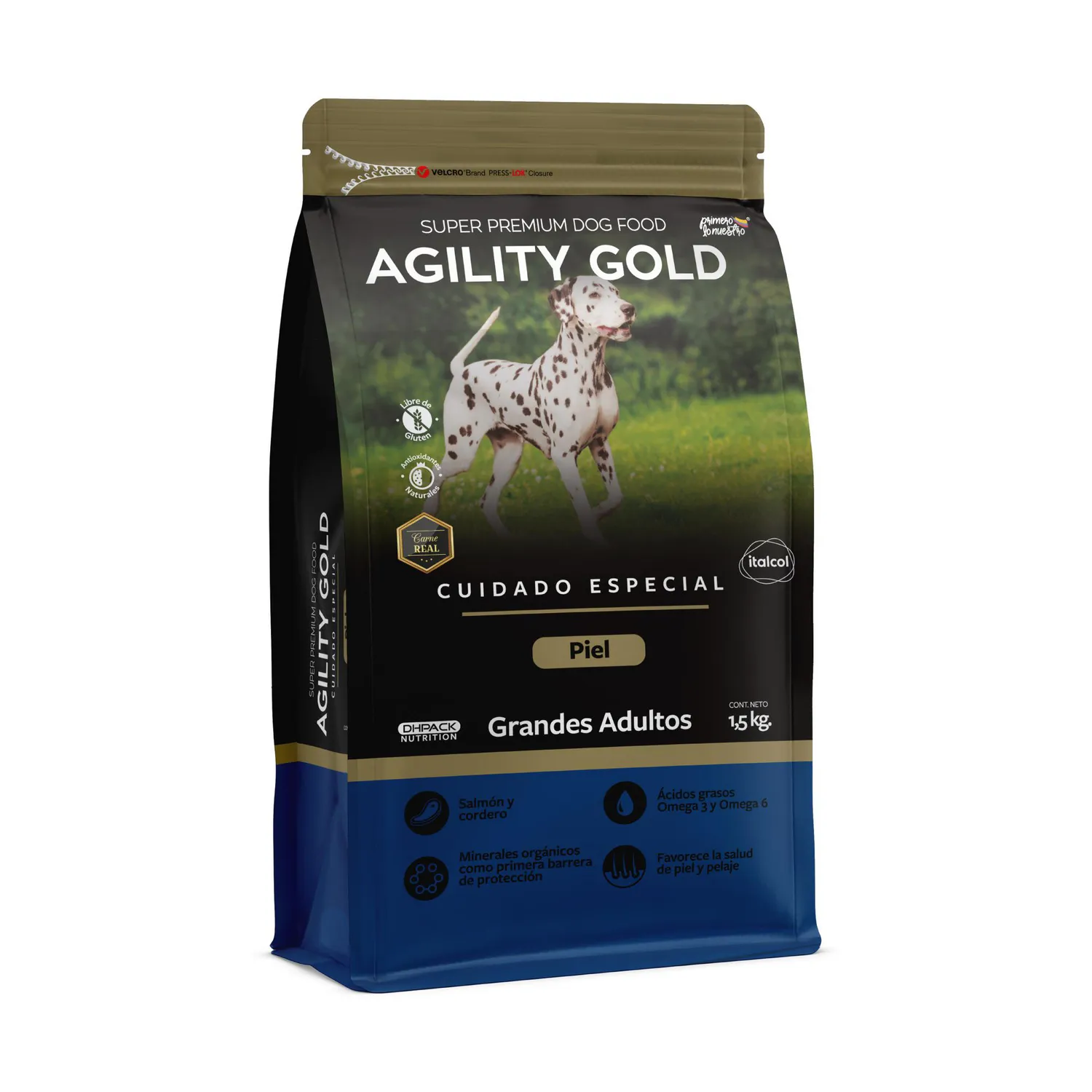 Comida Seca Para Perro Adulto Agility Gold Cuidado Especial Para La Piel 1.5kg
