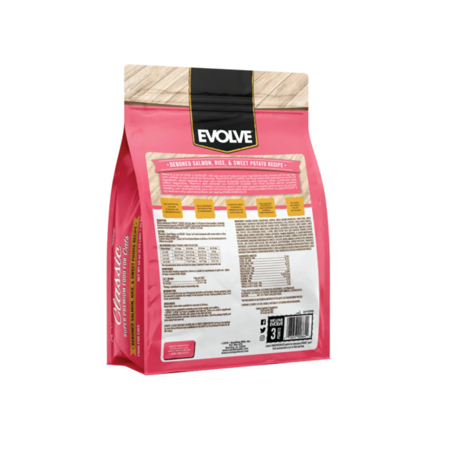 Evolve Cat Classic Salmon 14 Lb - 6.35 Kg