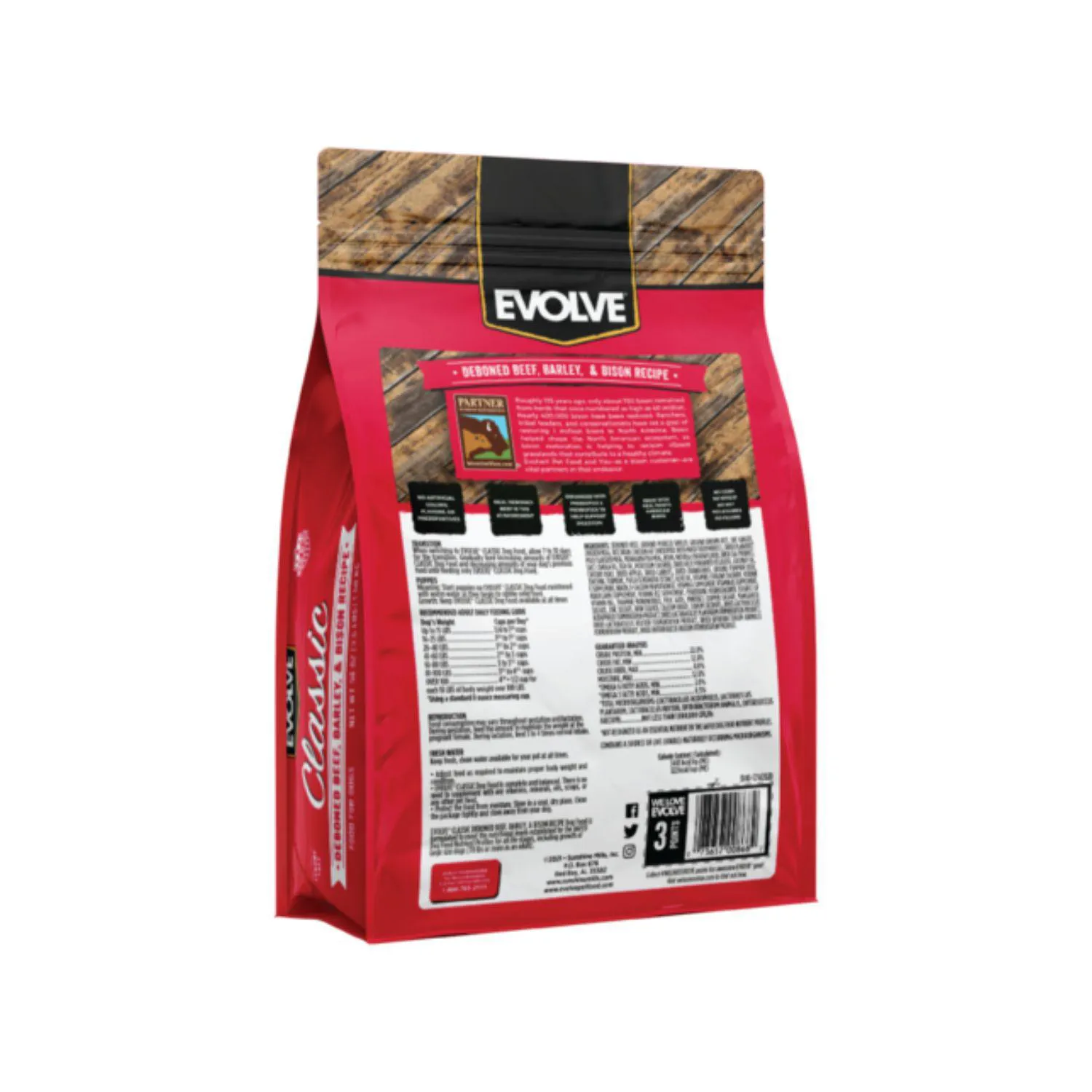 Evolve Dog Classic Beef - Carne 14 Lb - 6.35 Kg