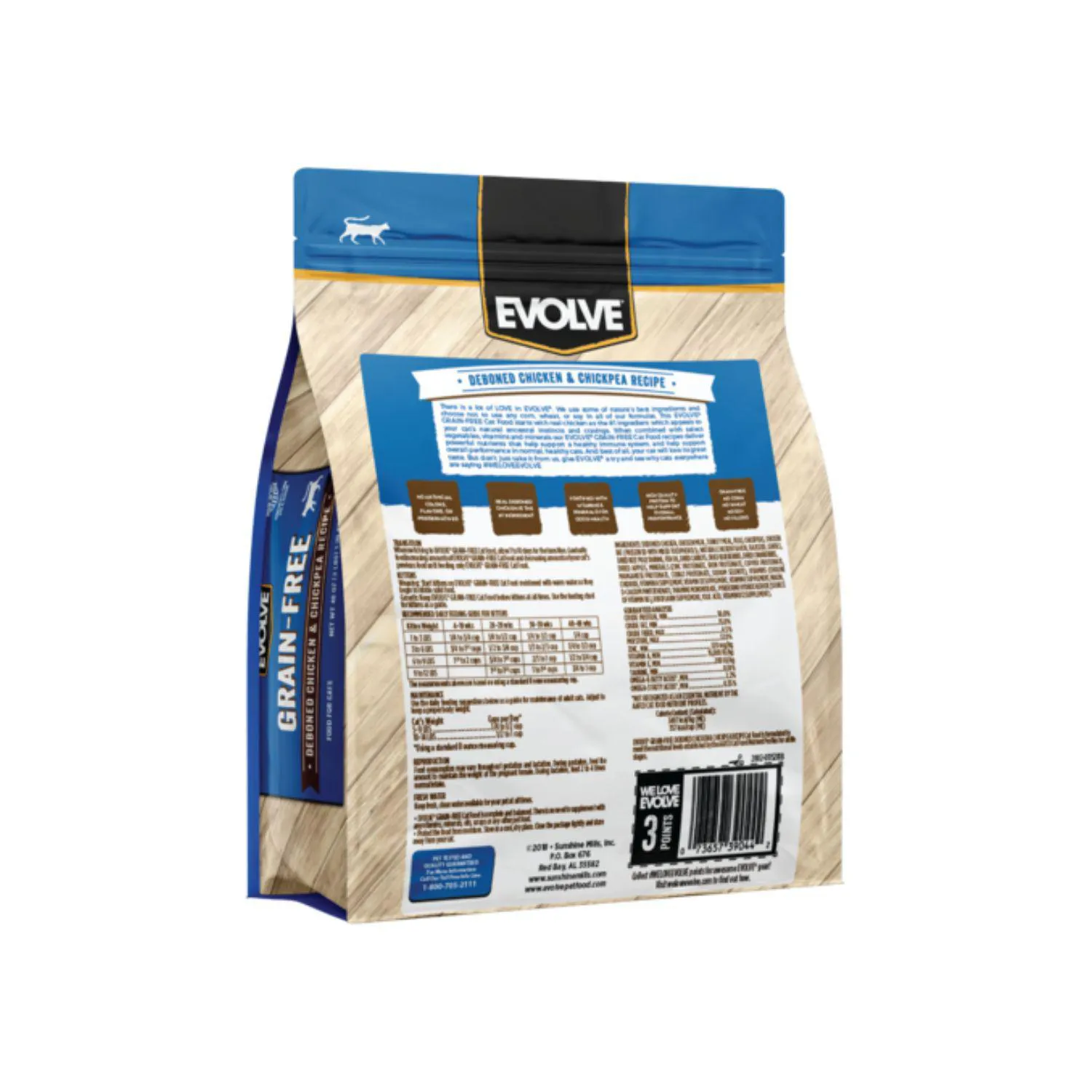Evolve Cat Grain Free Chicken - Pollo 1.36k